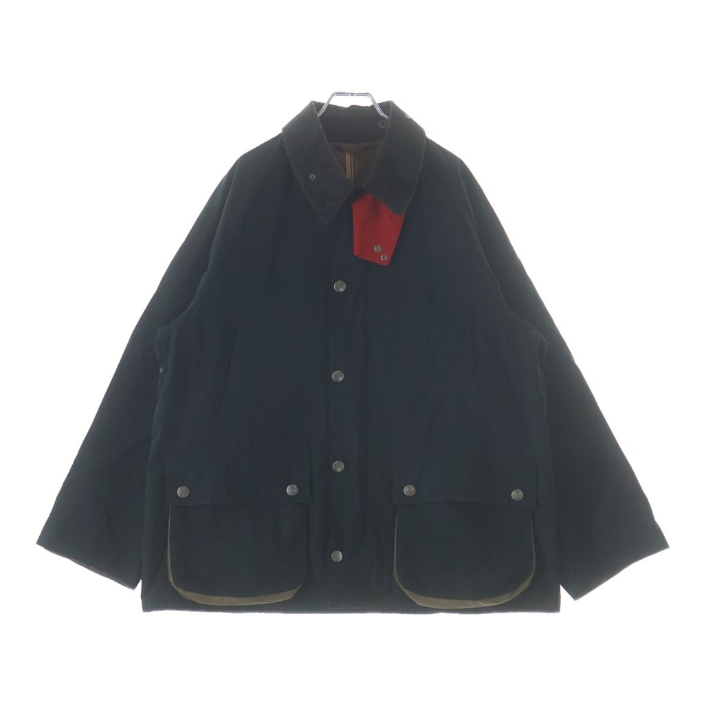 Paul Smith(ポールスミス) 25AW × Barbour Bedale 裏地チェック柄 スナップボタン ワックスジャケット カーキ MK253701 MCA1087