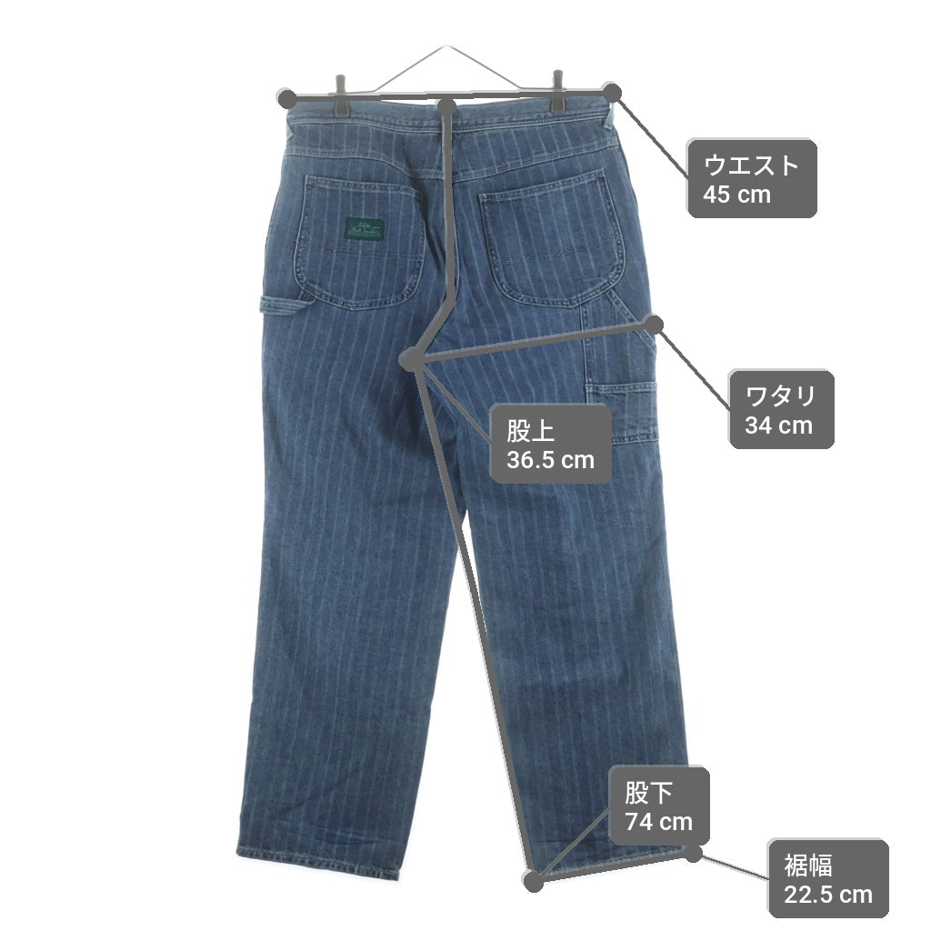 LEE(リー) × PaulSmith Stripe Work Pants ポールスミス ストライプ ジップフライ ワークパンツ インディゴ LB0586
