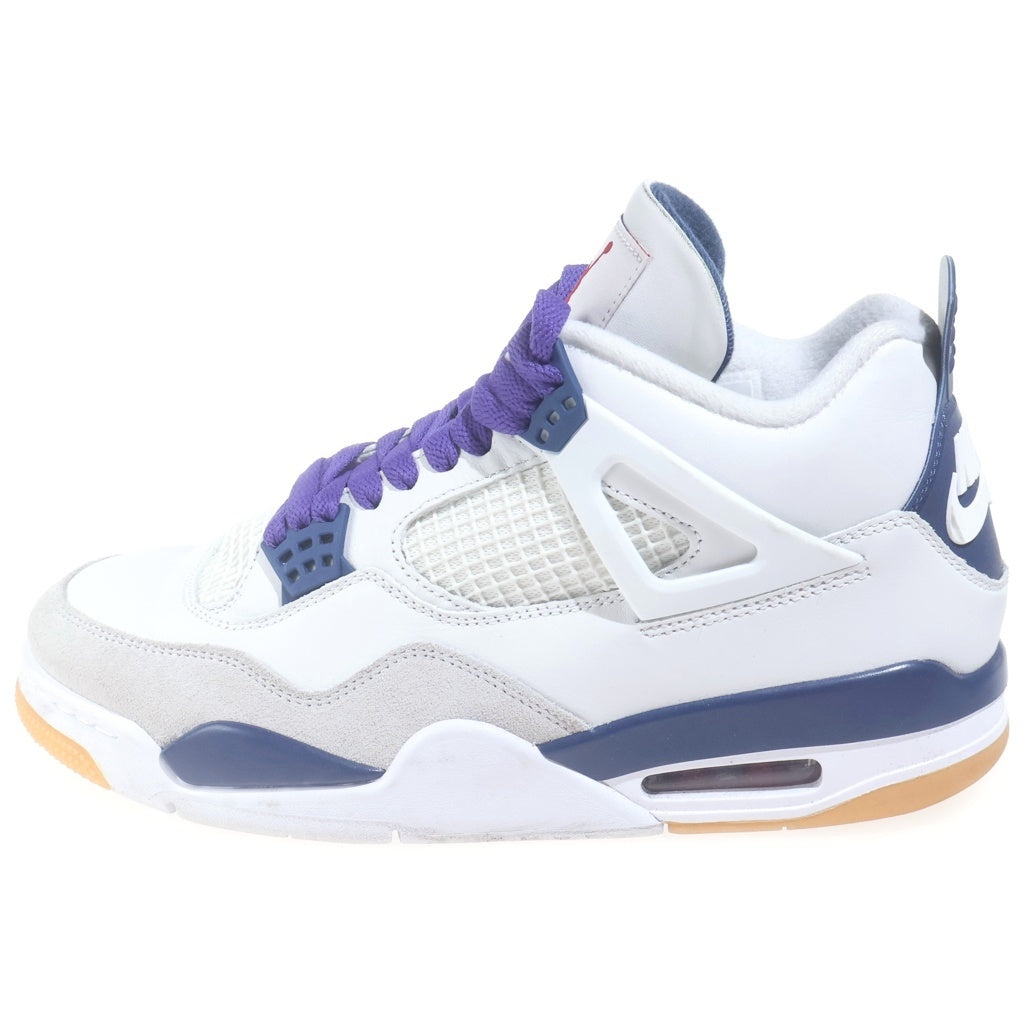 NIKE SB(ナイキエスビー) AIR JORDAN 4 Retro SP Summit White Navy DR5415-100 エアジョーダン4 レトロ SP サミットホワイト ミッドカットスニーカー ホワイト/ネイビー US10/28.0cm
