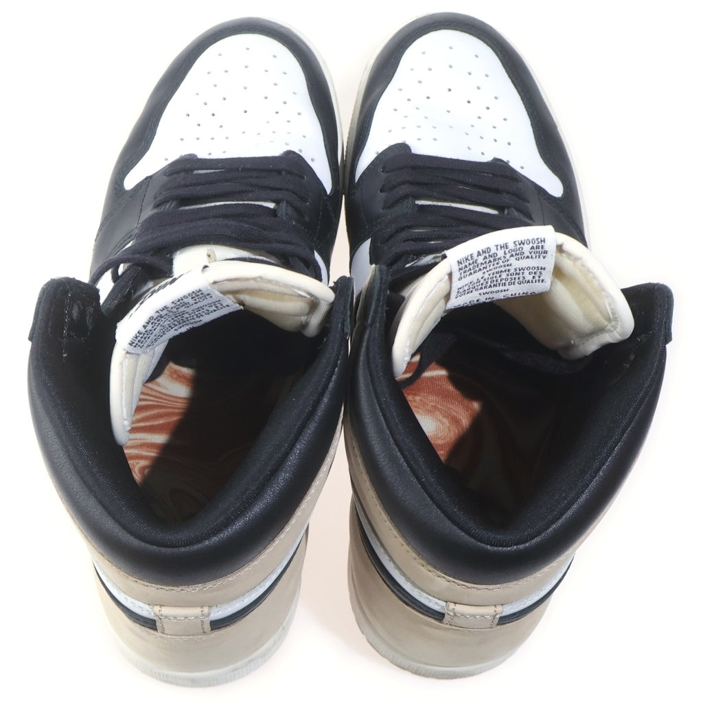 NIKE(ナイキ) WMNS AIR JORDAN 1 RETRO HIGH OG FD2596-021 エアジョーダン1 レトロ ハイ OG ハイカットスニーカー シューズ ホワイト/ブラック US11/28.0cm