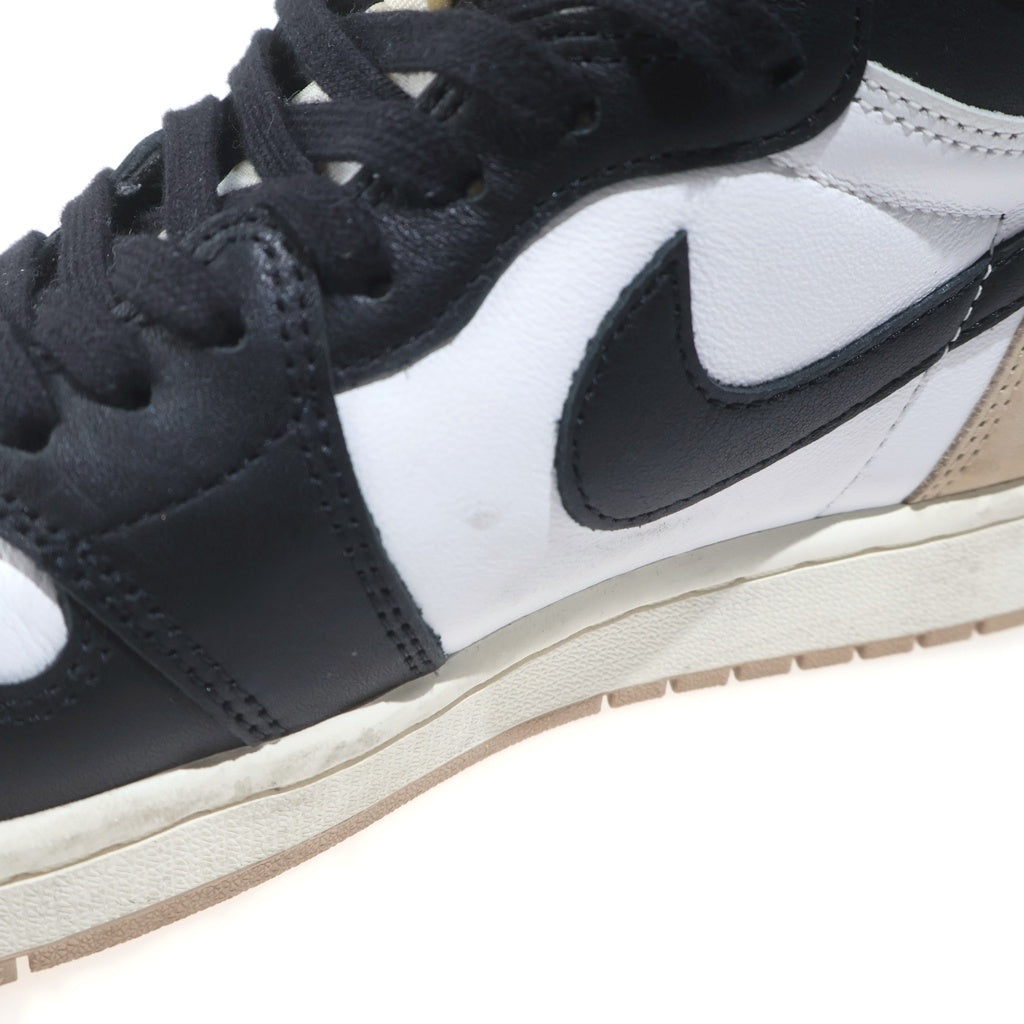 NIKE(ナイキ) WMNS AIR JORDAN 1 RETRO HIGH OG FD2596-021 エアジョーダン1 レトロ ハイ OG ハイカットスニーカー シューズ ホワイト/ブラック US11/28.0cm