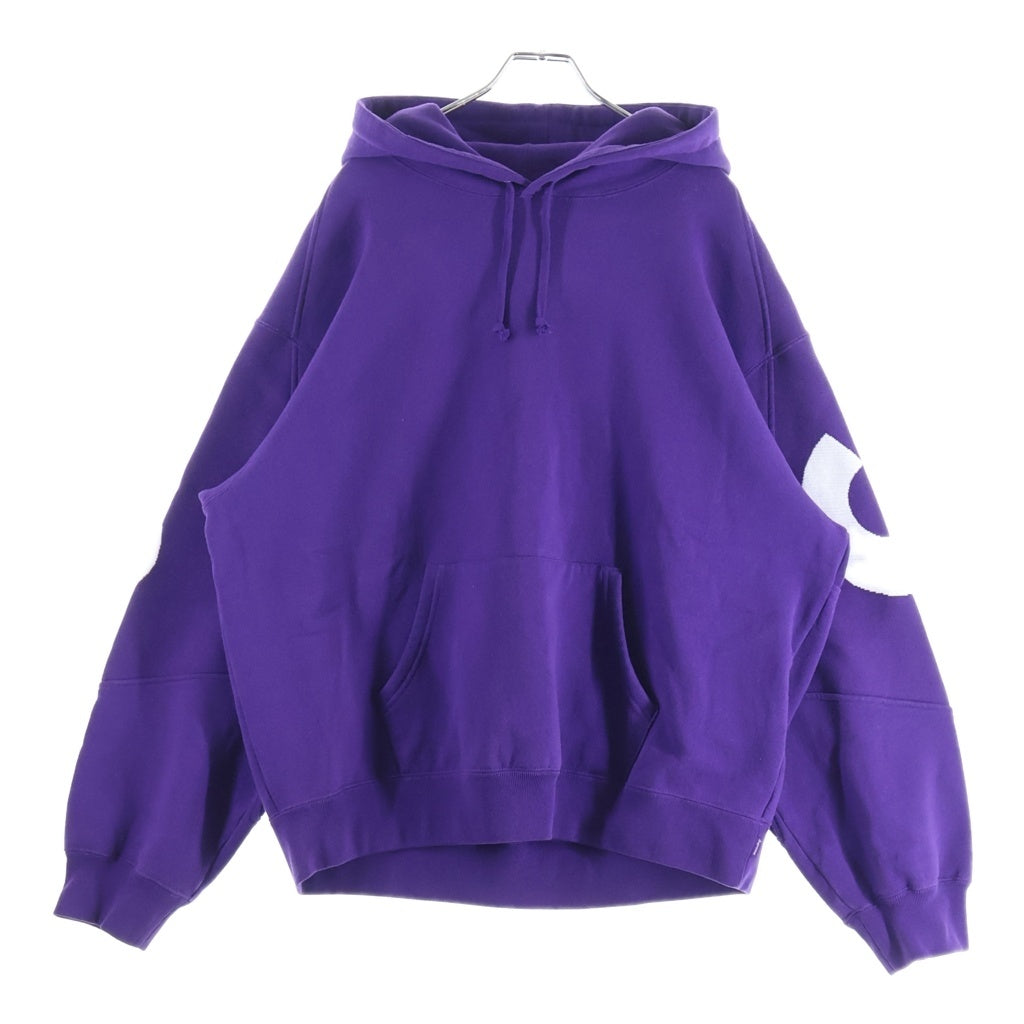 SUPREME(シュプリーム) 23AW BiG Logo Jaquard Hooded Sweat Shirt ビッグロゴ ジャガード フーディー スウェットパーカー パープル