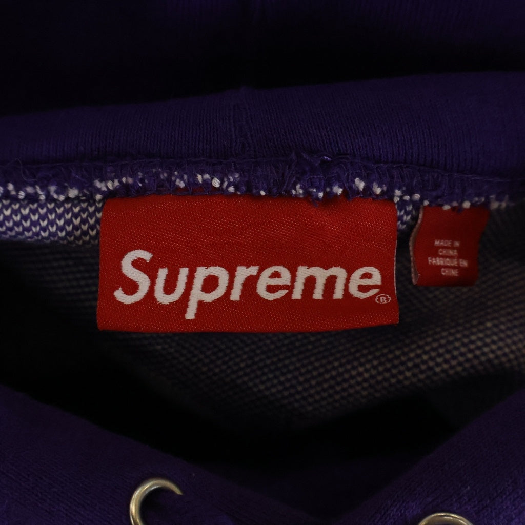 SUPREME(シュプリーム) 23AW BiG Logo Jaquard Hooded Sweat Shirt ビッグロゴ ジャガード フーディー スウェットパーカー パープル