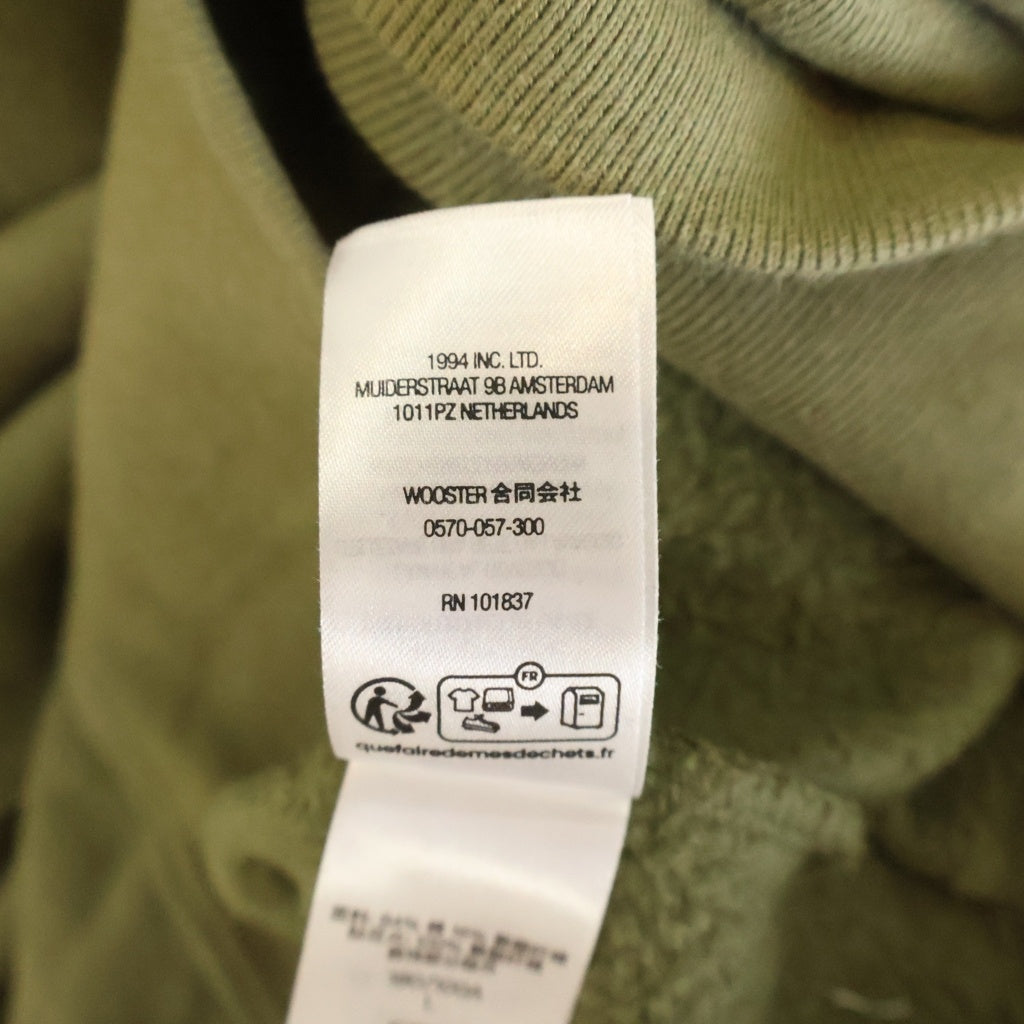 SUPREME(シュプリーム) 23AW Satin Applique Hooded Sweatshirt サテンアップリケ フーディー スウェットパーカー カーキ