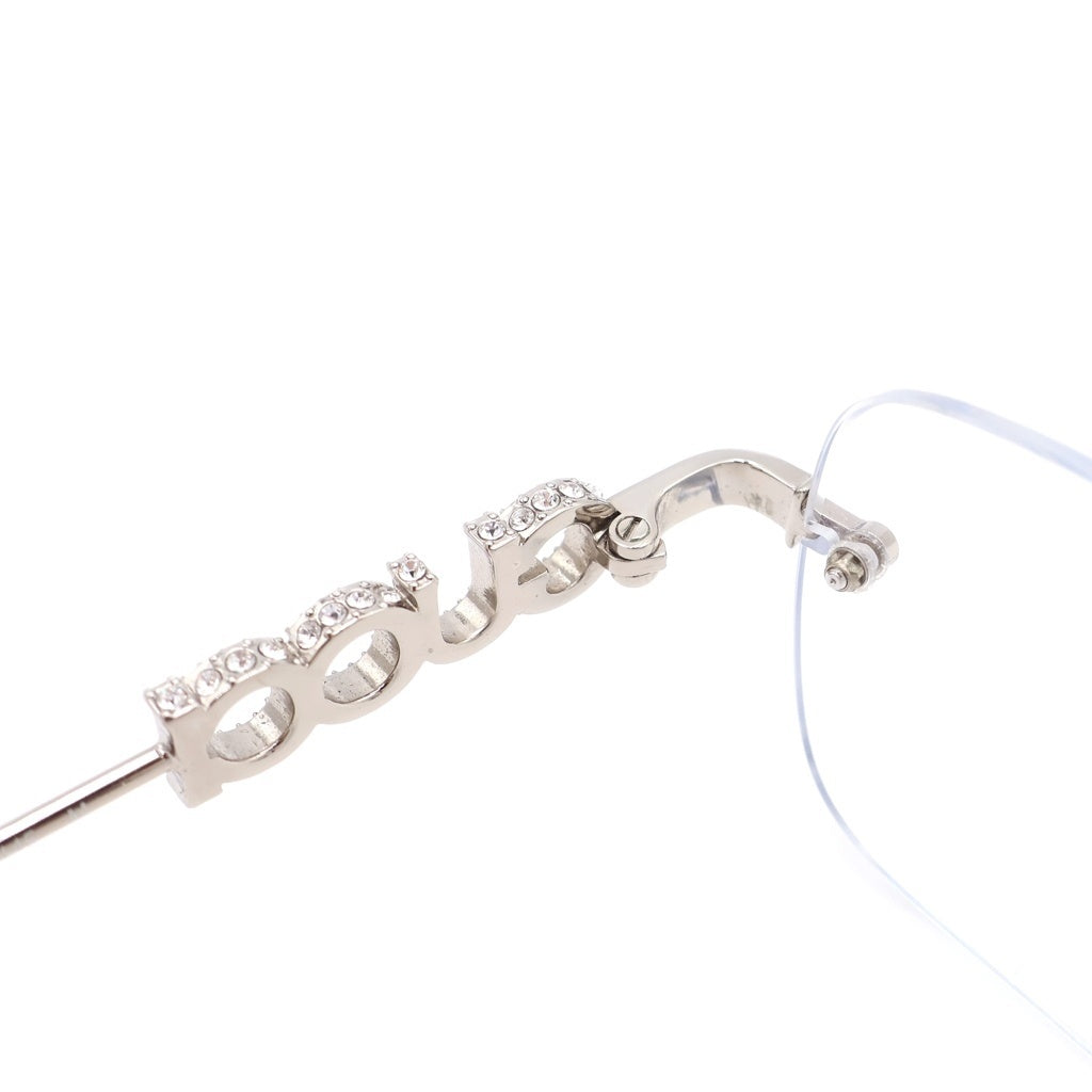 GUCCI(グッチ) Eyewear スクエア リムレス アイウェア 眼鏡 メガネ シルバー GG1808S 004