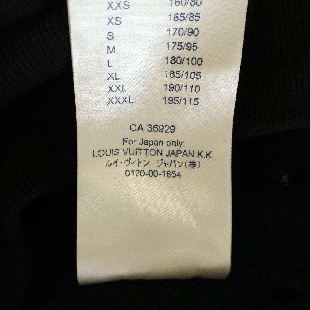 LOUIS VUITTON(ルイヴィトン) Inside Out インサイドアウト プルオーバーパーカー ブラック RM211Q NPH HIY48W
