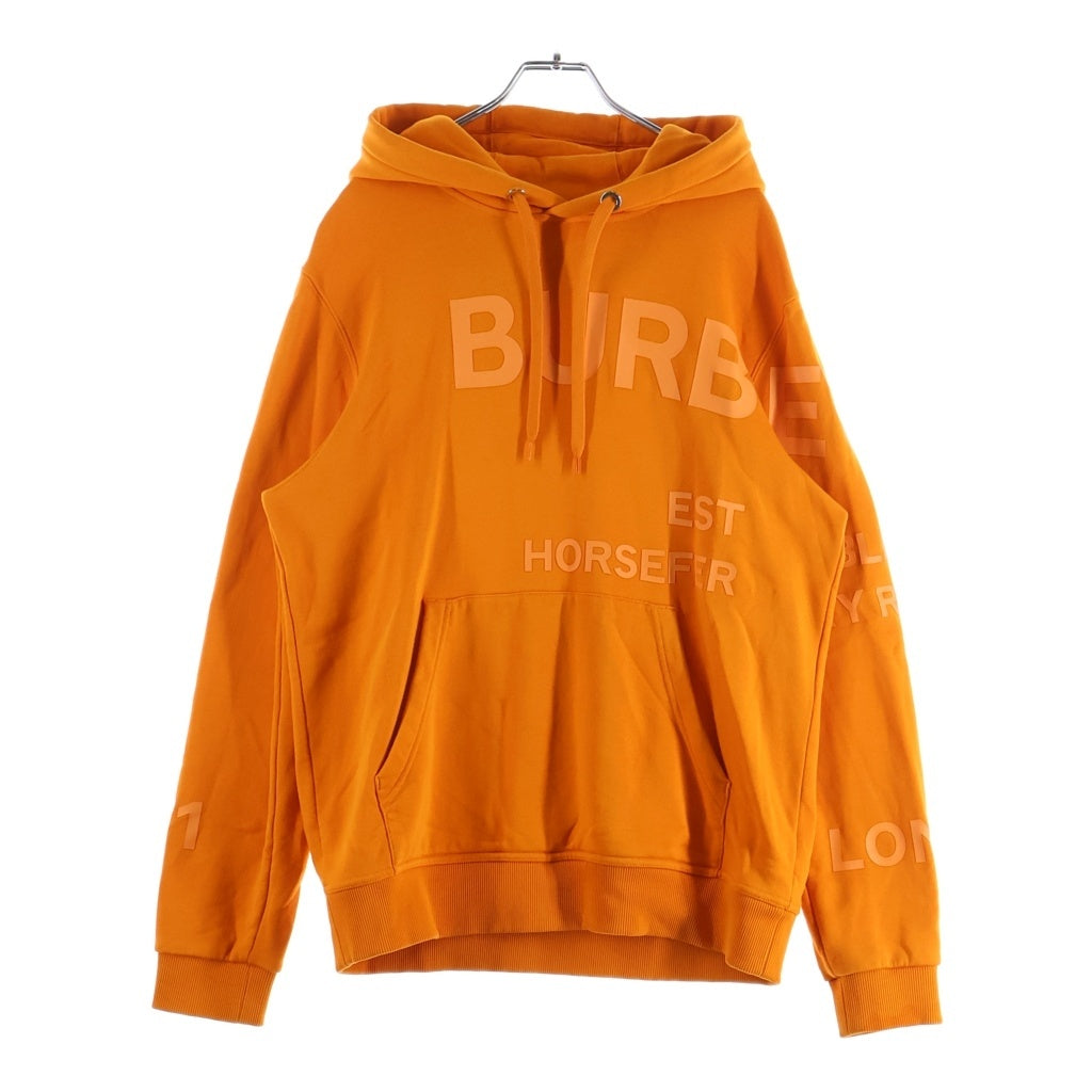 BURBERRY(バーバリー) HORSEFERRY ホースフェリー プリント プルオーバーパーカー オレンジ 8040728