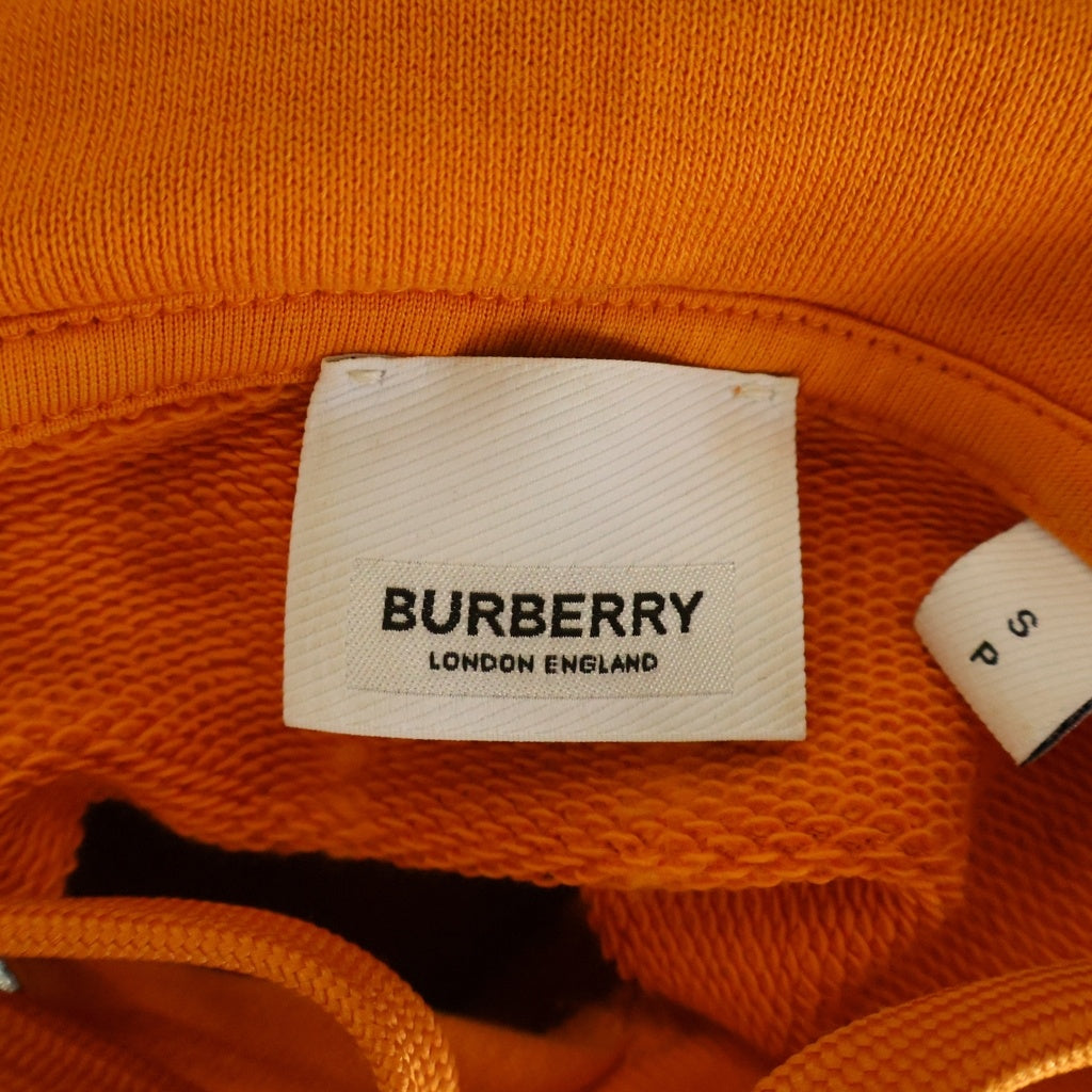 BURBERRY(バーバリー) HORSEFERRY ホースフェリー プリント プルオーバーパーカー オレンジ 8040728