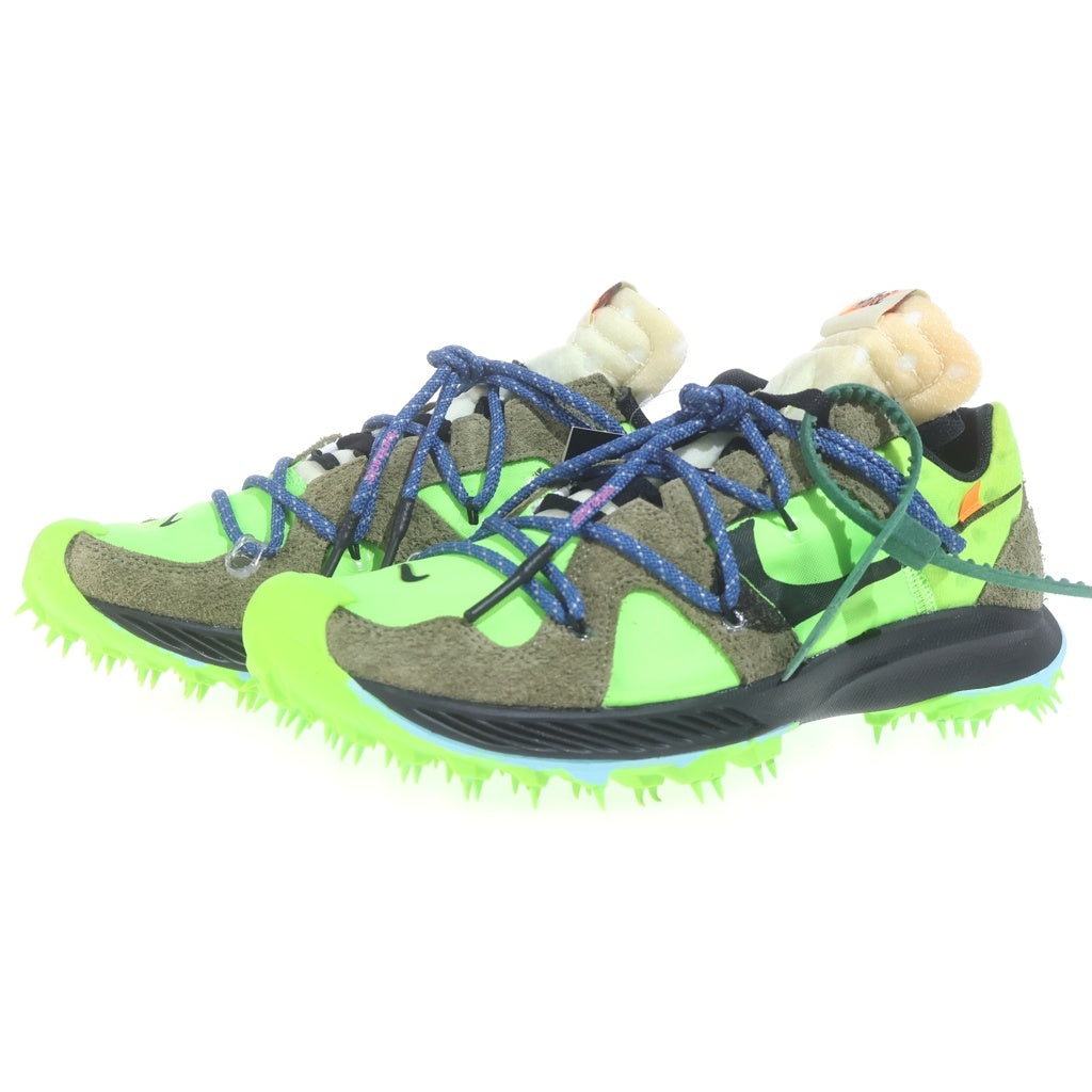 NIKE(ナイキ) ×OFF-WHITE WMNS AIR ZOOM TERRA KIGER 5 CD8179-300 オフホワイト ウィメンズ テラ カイガー ローカットスニーカー グリーン US10/27cm
