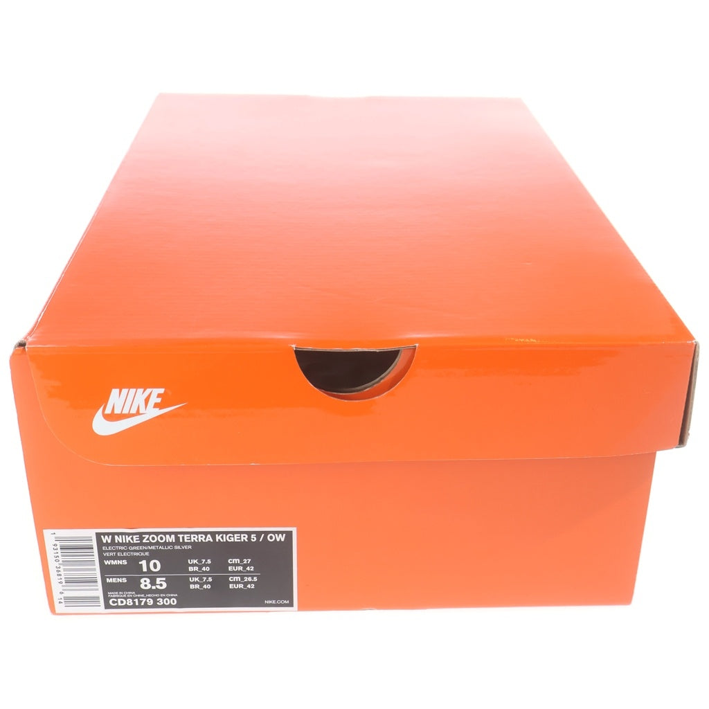 NIKE(ナイキ) ×OFF-WHITE WMNS AIR ZOOM TERRA KIGER 5 CD8179-300 オフホワイト ウィメンズ テラ カイガー ローカットスニーカー グリーン US10/27cm