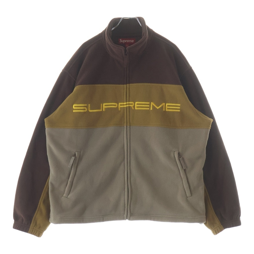 SUPREME(シュプリーム) 23AW Polartec Zip Jacket ポーラテック ジップアップ フリースジャケット ブラウン