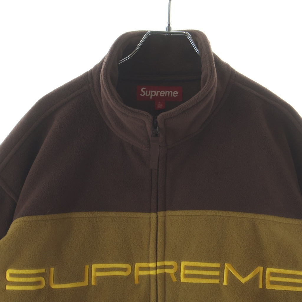 SUPREME(シュプリーム) 23AW Polartec Zip Jacket ポーラテック ジップアップ フリースジャケット ブラウン