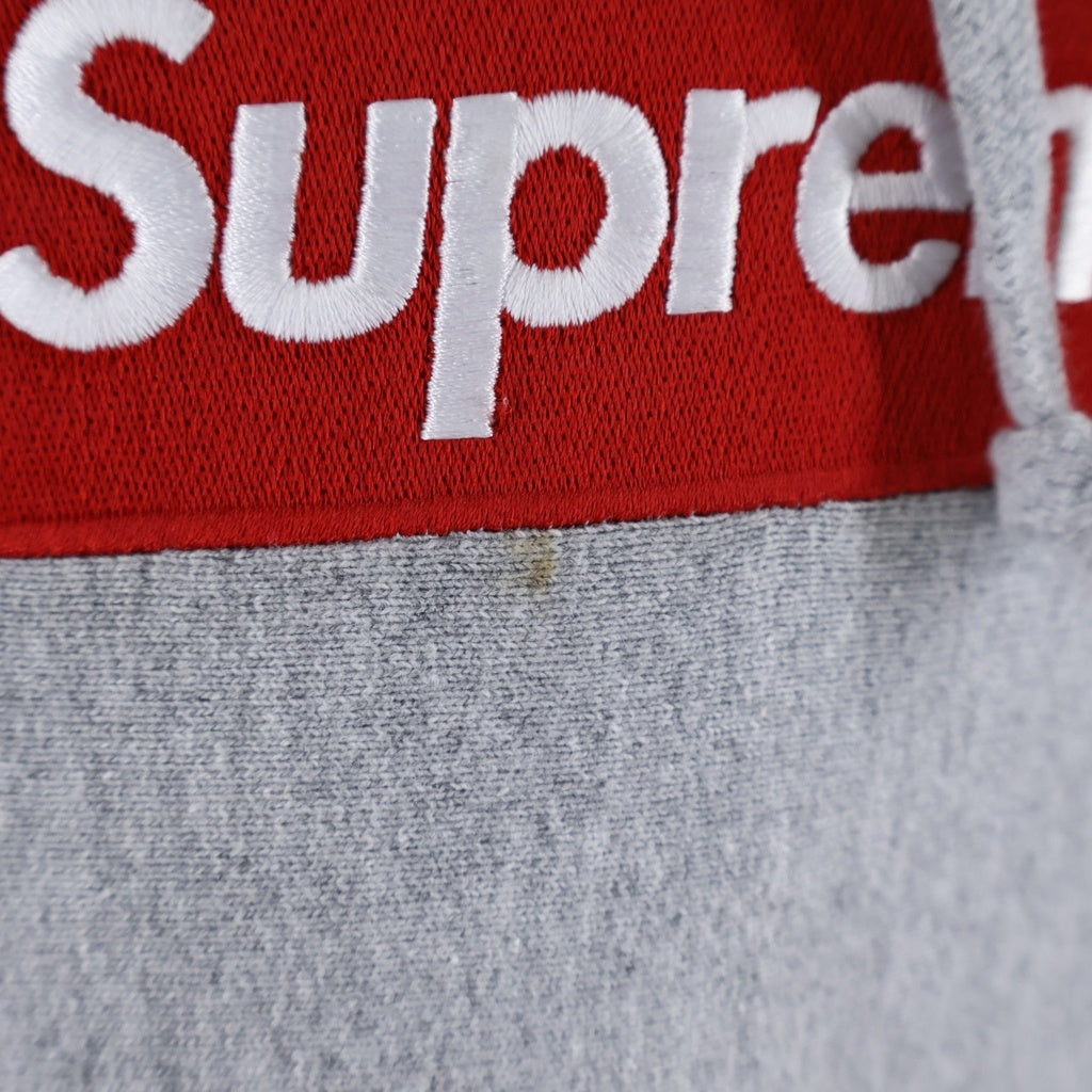 SUPREME(シュプリーム) 21AW × JUNYA WATANABE COMME des GARCONS Customized Hoodie ジュンヤワタナベ コムデギャルソン アームレザー切替 フーディーパーカー WH-T401