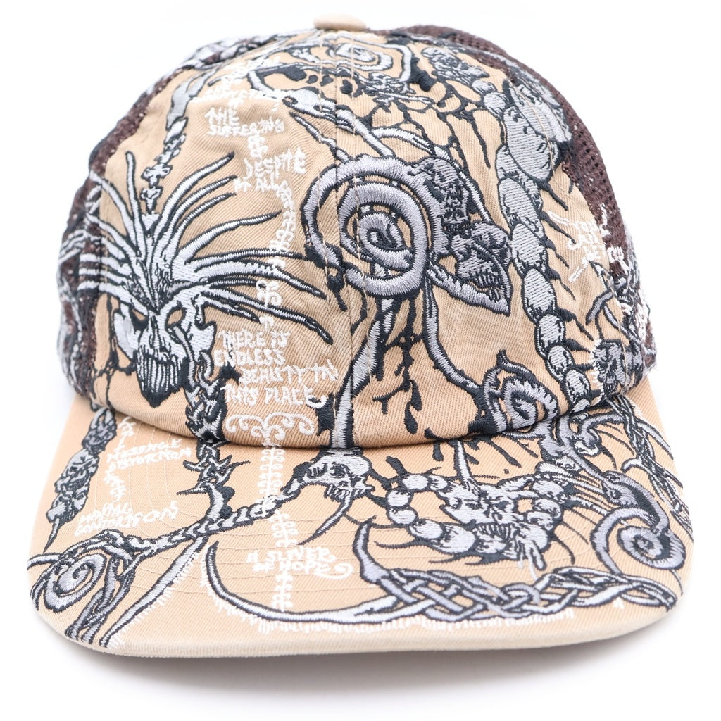 SUPREME(シュプリーム) 26S Wombat Embroidered Mesh Back 6-Panel ウォンバットエンブロイダード メッシュキャップ 帽子 ブラウン