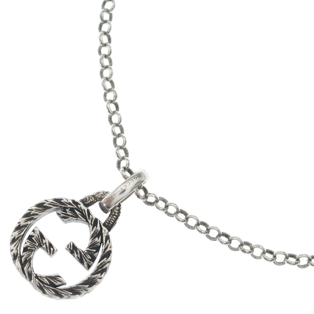 GUCCI(グッチ) Interlocking G Pendant Necklace インターロッキング GGロゴ ネックレス シルバー 455535 J8400 455535 J8400 レディース