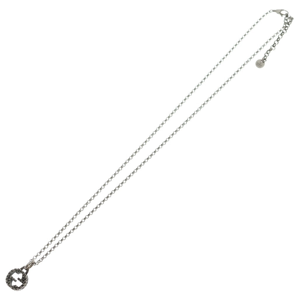 GUCCI(グッチ) Interlocking G Pendant Necklace インターロッキング GGロゴ ネックレス シルバー 455535 J8400 455535 J8400 レディース