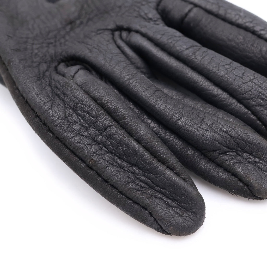 CHROME HEARTS(クロムハーツ) DGR ZIP GROVE ダガージップ レザーグローブ ブラック