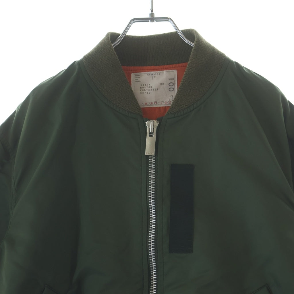Sacai(サカイ) MA-1 ミリタリー ボンバージャケット カーキ SCW-001 SCW-001
