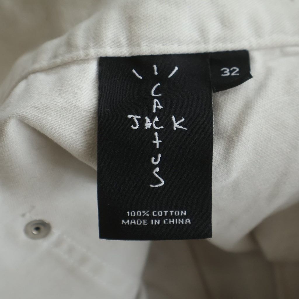 Cactus Jack(カクタスジャック) ×Fragment Painters トラヴィススコット フラグメント ペインターパンツ ホワイト