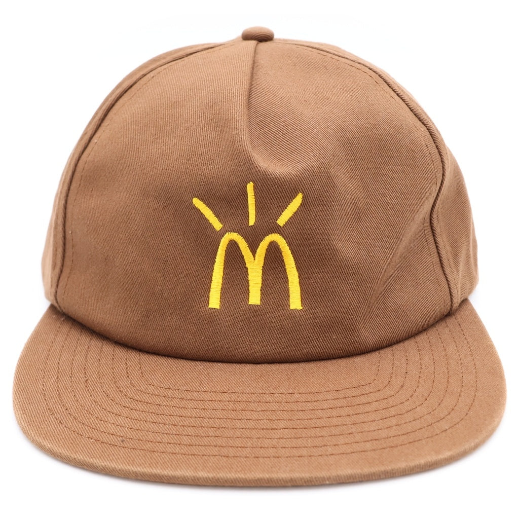 Cactus Jack(カクタスジャック) ×McDonald's CACTUS ARCHES CAP マクドナルド ロゴ刺繍 6パネル キャップ ブラウン