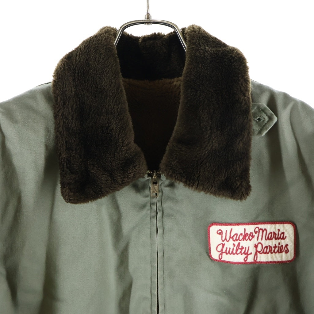 WACKO MARIA(ワコマリア) B-10 JACKET バックロゴ ファーカラー フライトジャケット カーキ