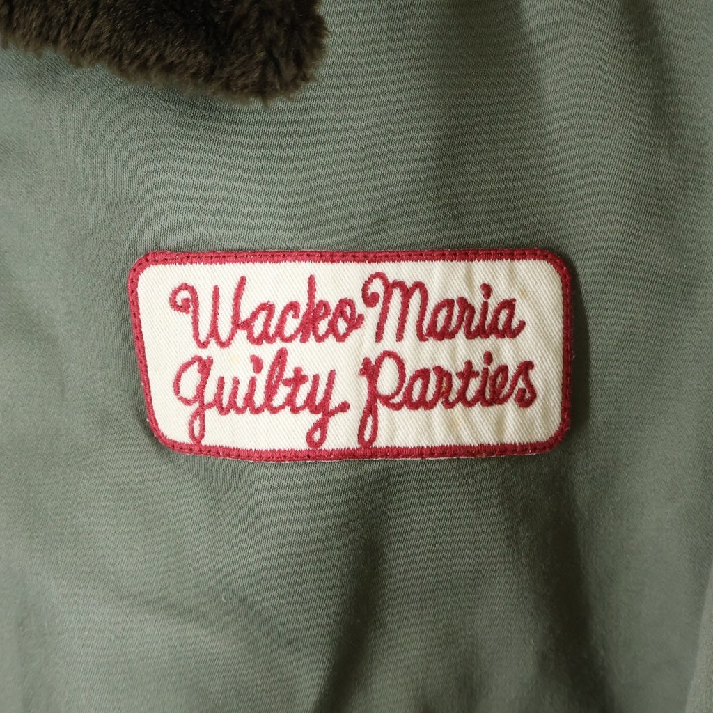WACKO MARIA(ワコマリア) B-10 JACKET バックロゴ ファーカラー フライトジャケット カーキ