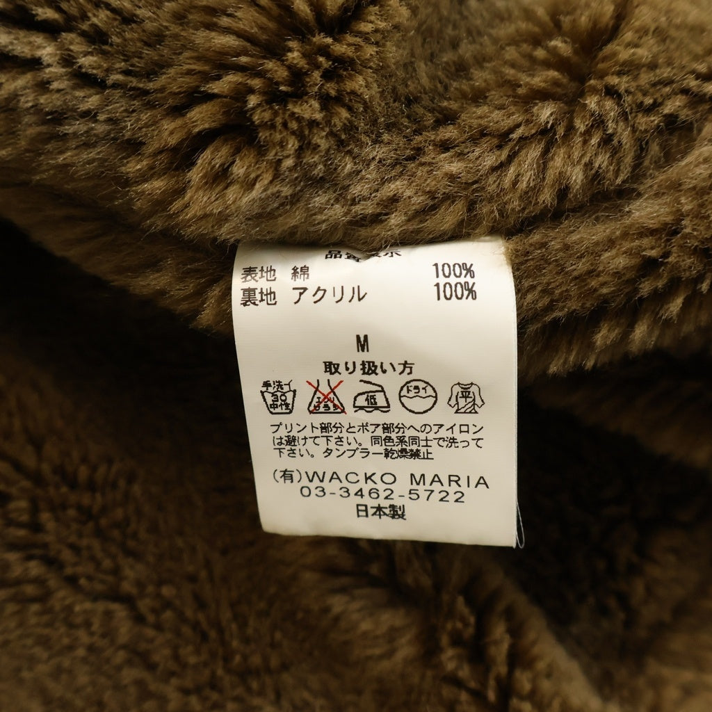 WACKO MARIA(ワコマリア) B-10 JACKET バックロゴ ファーカラー フライトジャケット カーキ