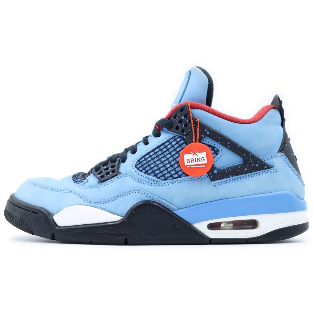 NIKE(ナイキ) ×TRAVIS SCOTT AIR JORDAN 4 RETRO CACTUS JACK トラヴィススコット エアジョーダン ハイカットスニーカー ブルー US9.5/27.5cm 308497-406