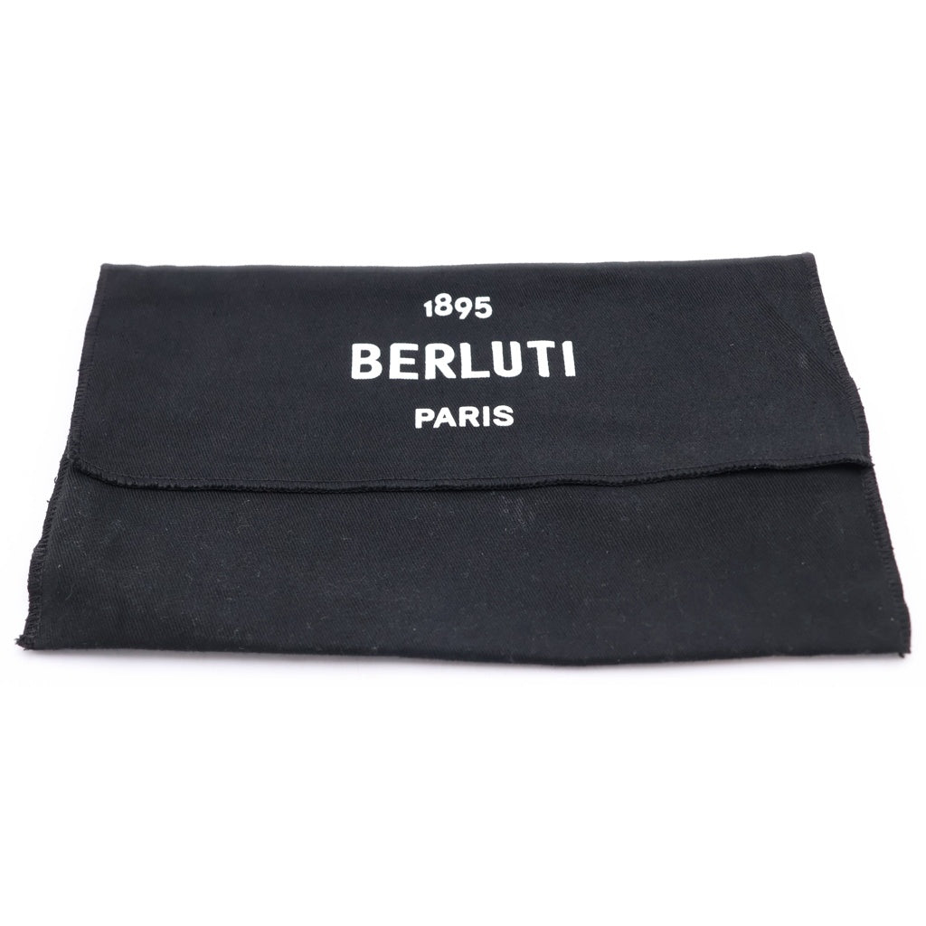 Berluti(ベルルッティ) カリグラフィ イタウバ ラウンドファスナー ヴェネチア カーフレザー ロングウォレット 長財布 総柄 ブラウン