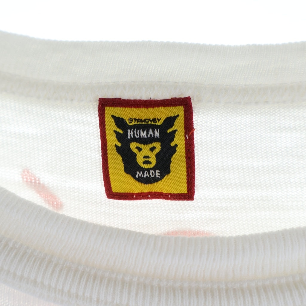 HUMAN MADE(ヒューマンメイド) ×KAWS T-Shirt ♯1 カウズ 両面プリント クルーネック半袖Tシャツ カットソー ホワイト