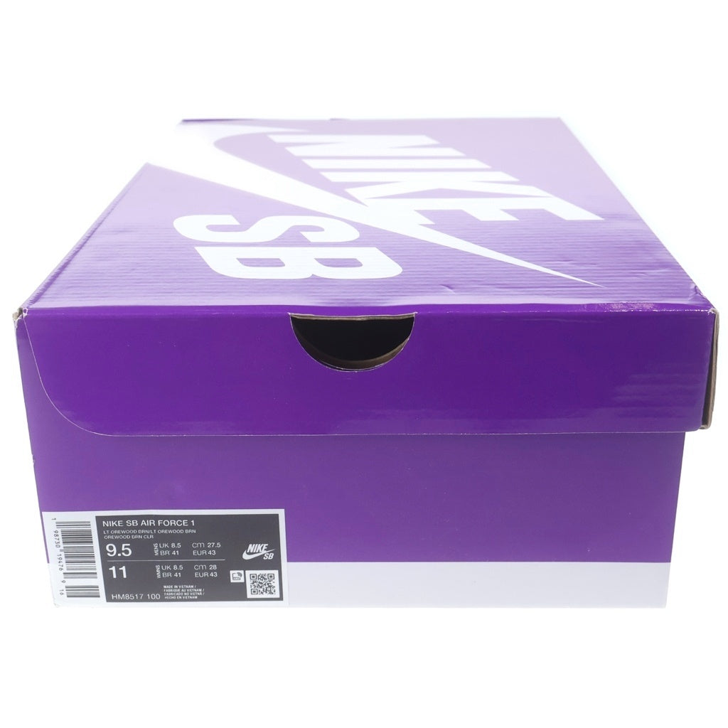NIKE SB(ナイキエスビー) AIR FORCE 1 LOW HM8517-100 エアフォース1 ローカットスニーカー シューズ アイボリー/ピンク US9.5/27.5cm