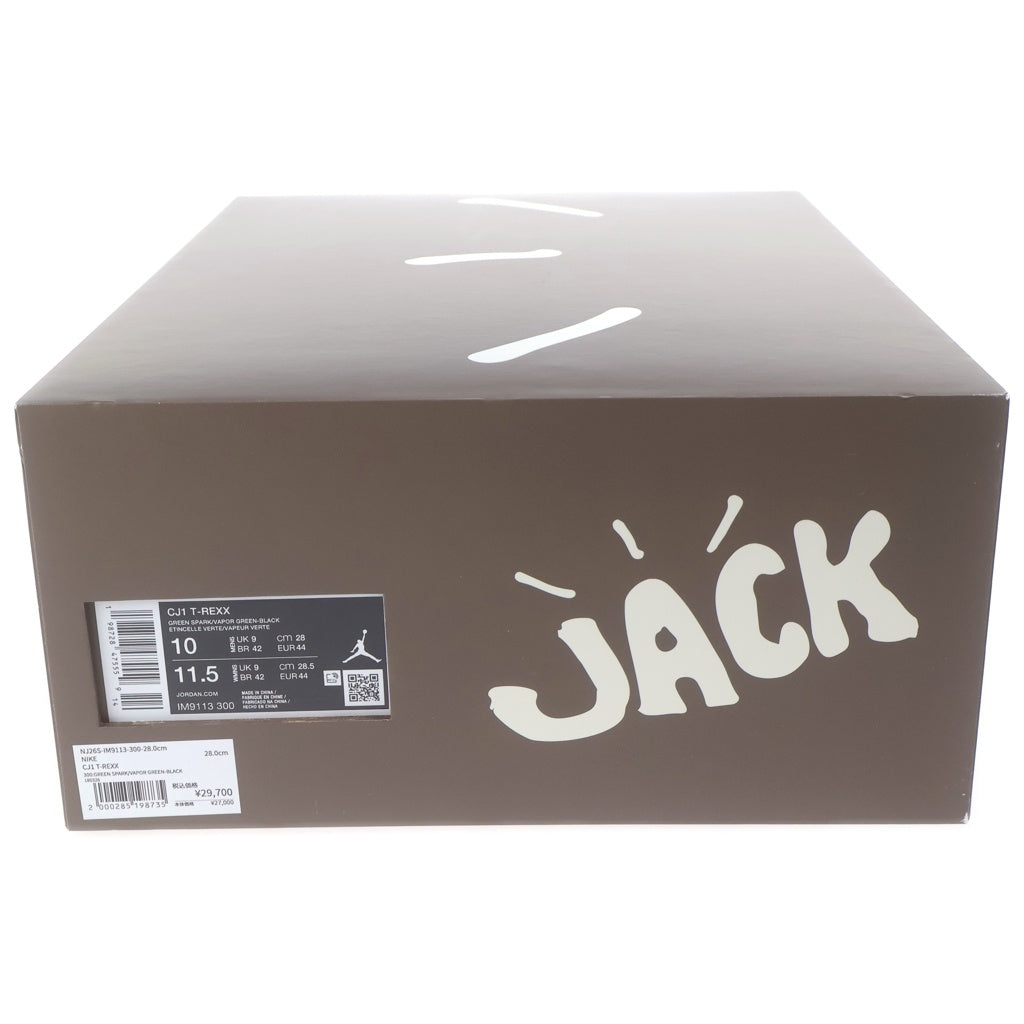 NIKE(ナイキ) × Travis Scott JORDAN Jumpman Jack CJ1 T-Rexx トラヴィススコット ジョーダン ジャンプマンジャック ミッドカットスニーカー US10/28.0cm IM9113-300