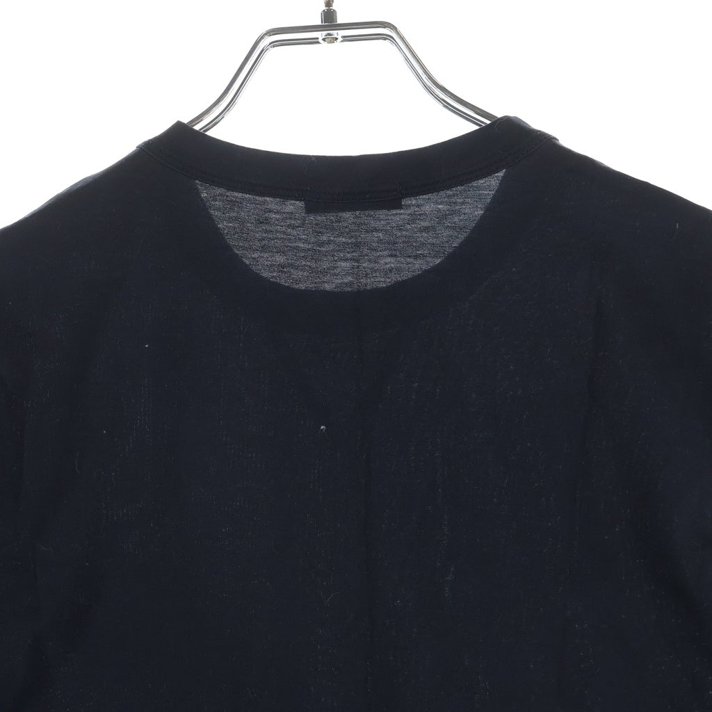 MONCLER(モンクレール) 19SS ダブルロゴワッペン クルーネック半袖Tシャツ カットソー ブラック D10918032500 8390Y D10918032500 8390Y