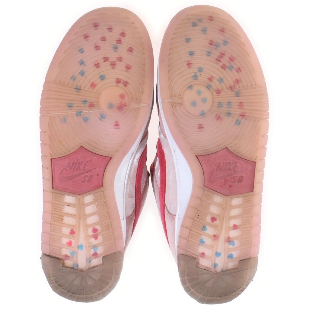 NIKE SB(ナイキエスビー) × Strangelove DUNK LOW Valentine's Day CT2552-800 ストレンジラブ ダンクロー バレンタイデイ ローカットスニーカー シューズ ピンク/ホワイト US9.5/27.5cm