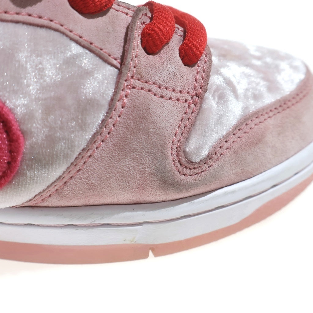 NIKE SB(ナイキエスビー) × Strangelove DUNK LOW Valentine's Day CT2552-800 ストレンジラブ ダンクロー バレンタイデイ ローカットスニーカー シューズ ピンク/ホワイト US9.5/27.5cm