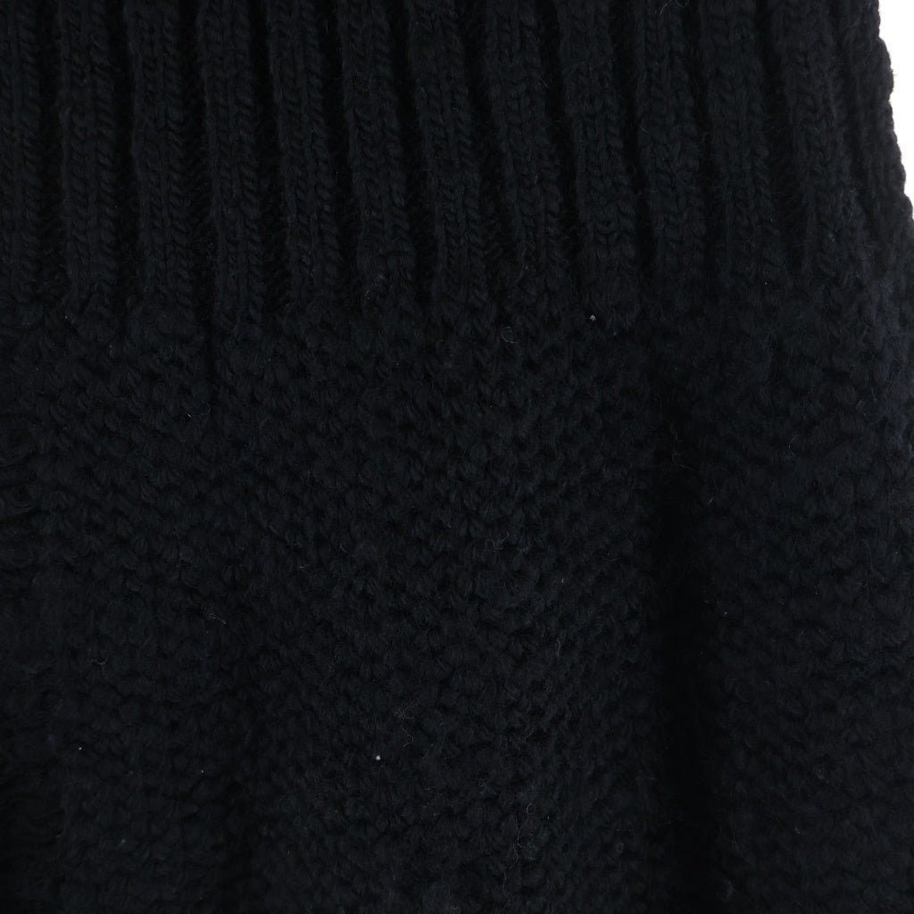 Y's(ワイズ) 3G TUCK ROBE PATTERN BACK SLIT SKIRT バックスリット スカート ブラック レディース YE-K75-182