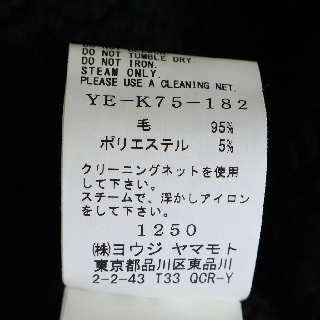 Y's(ワイズ) 3G TUCK ROBE PATTERN BACK SLIT SKIRT バックスリット スカート ブラック レディース YE-K75-182