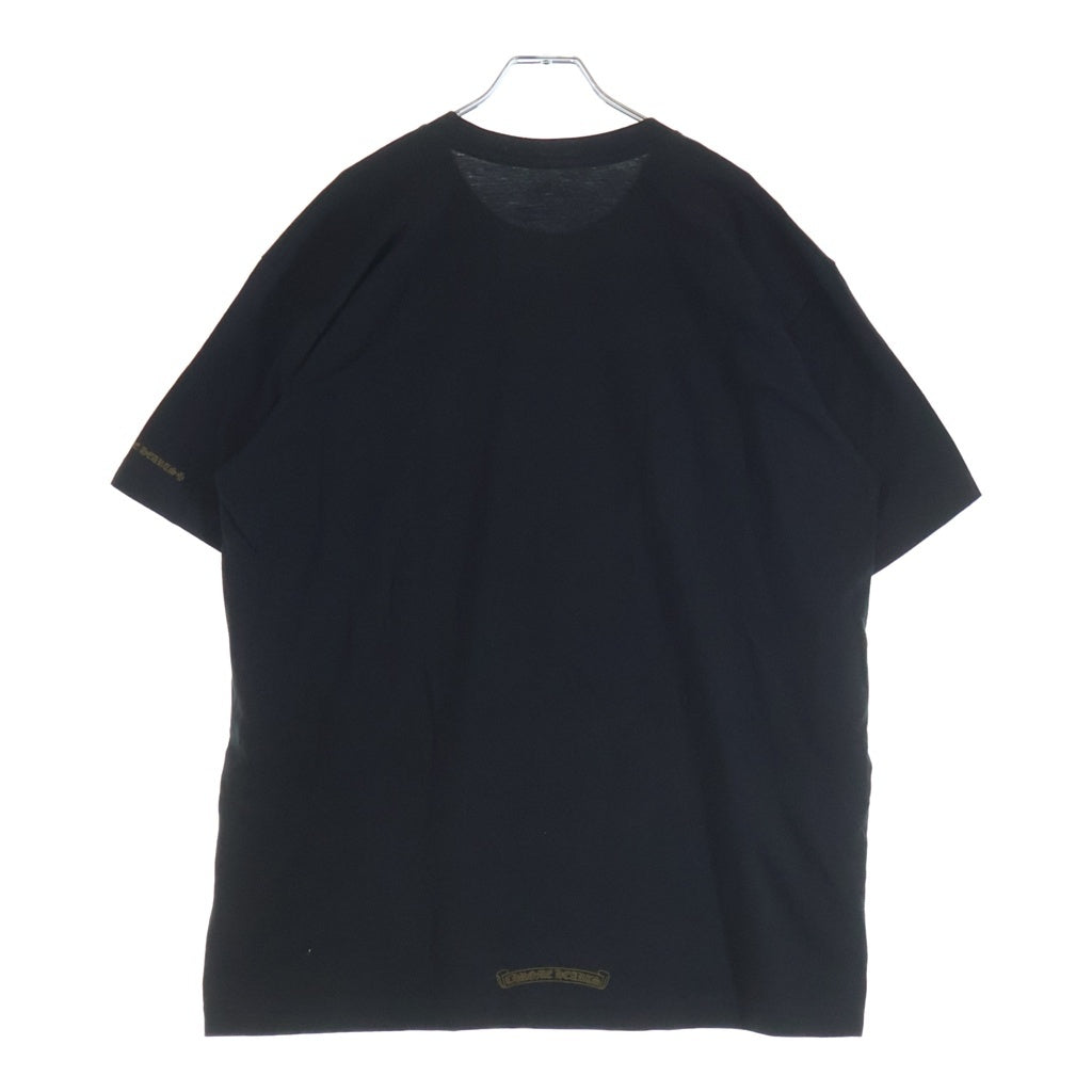 CHROME HEARTS(クロムハーツ) Neck Logo S/S TEE ネックロゴ 半袖Tシャツ カットソー ブラック/ゴールド