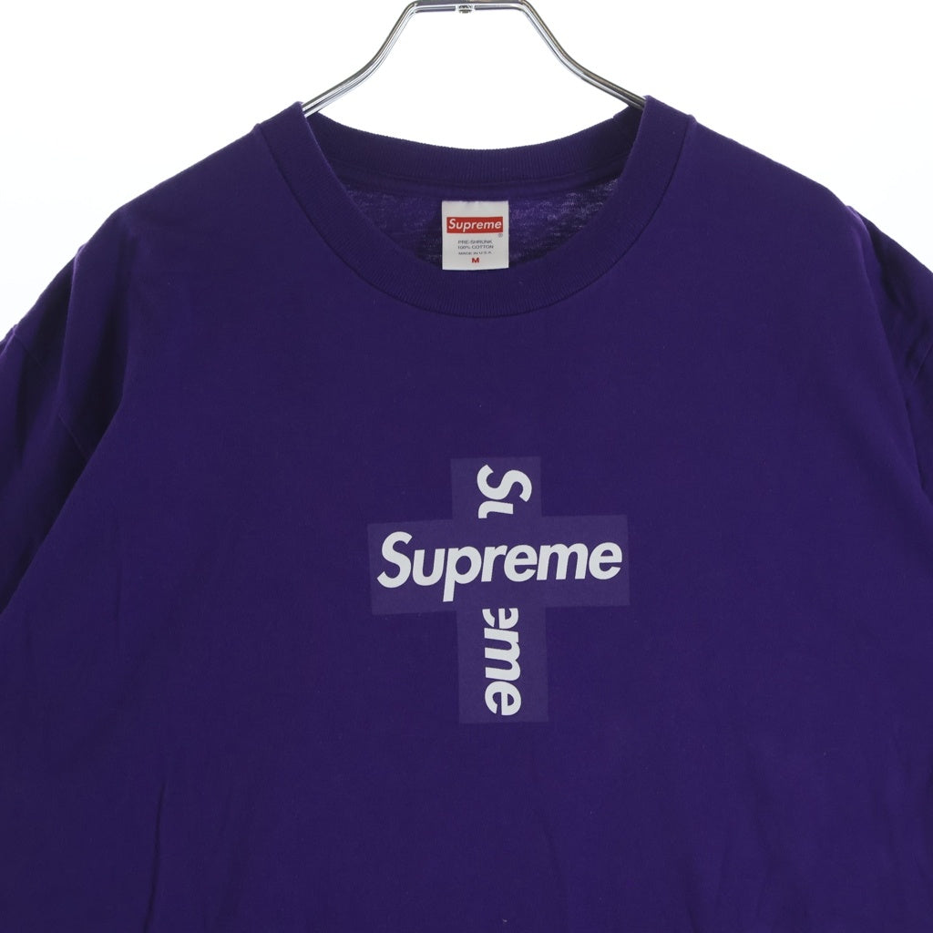 SUPREME(シュプリーム) 20AW Cross Box Logo Tee クロスボックスロゴ 半袖Tシャツ カットソー パープル -