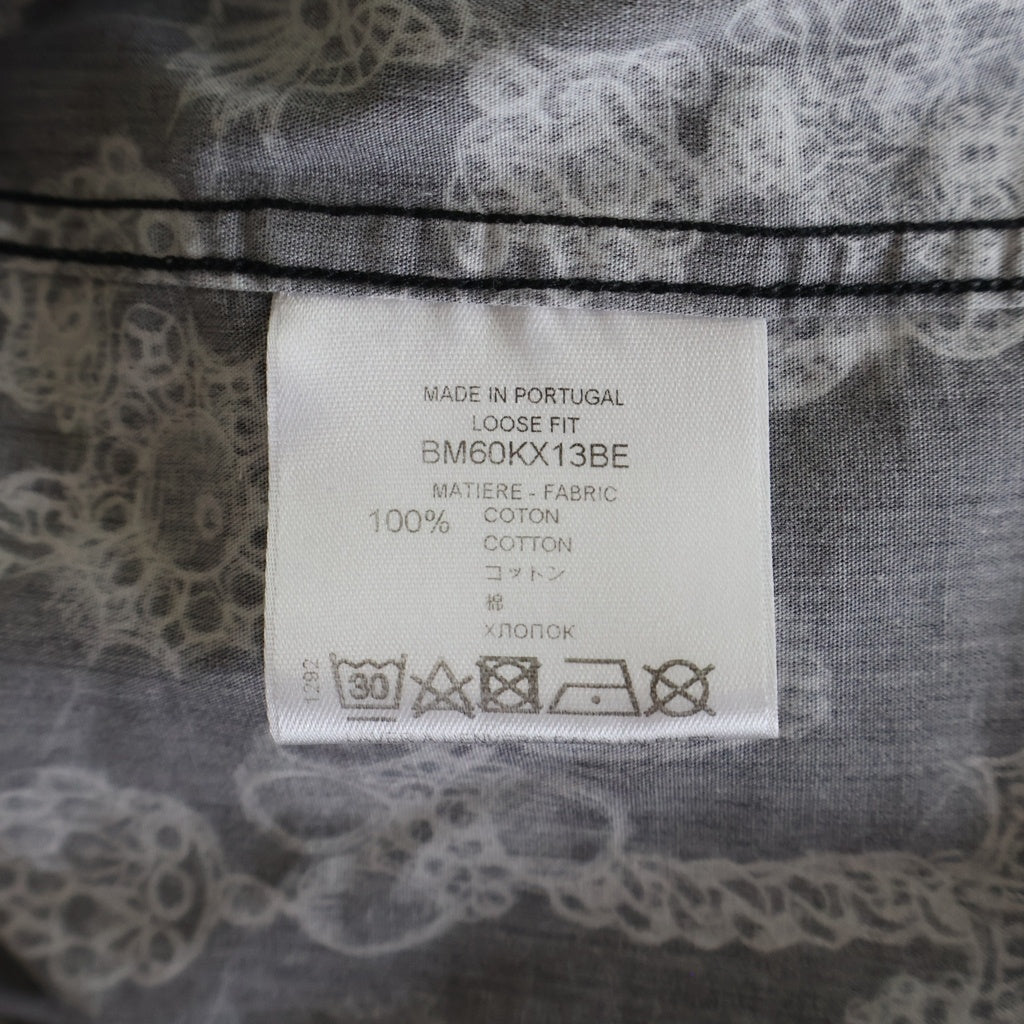 GIVENCHY(ジバンシィ) LOOSE FIT BM60KX13BE ルーズフィット 総柄 半袖シャツ ブラック