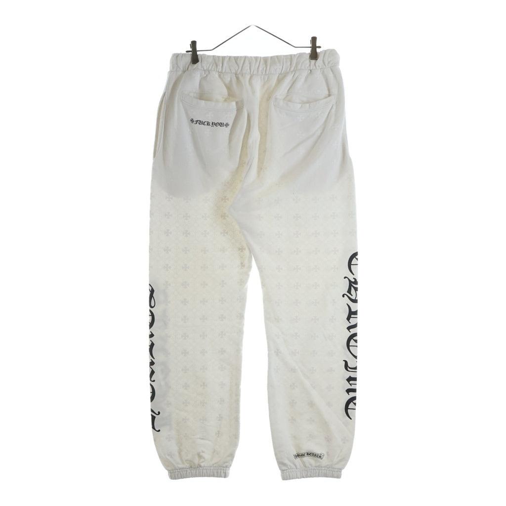CHROME HEARTS(クロムハーツ) SWEAT PANTS CHプラス総柄 ホースシュープリント スウェットパンツ ホワイト