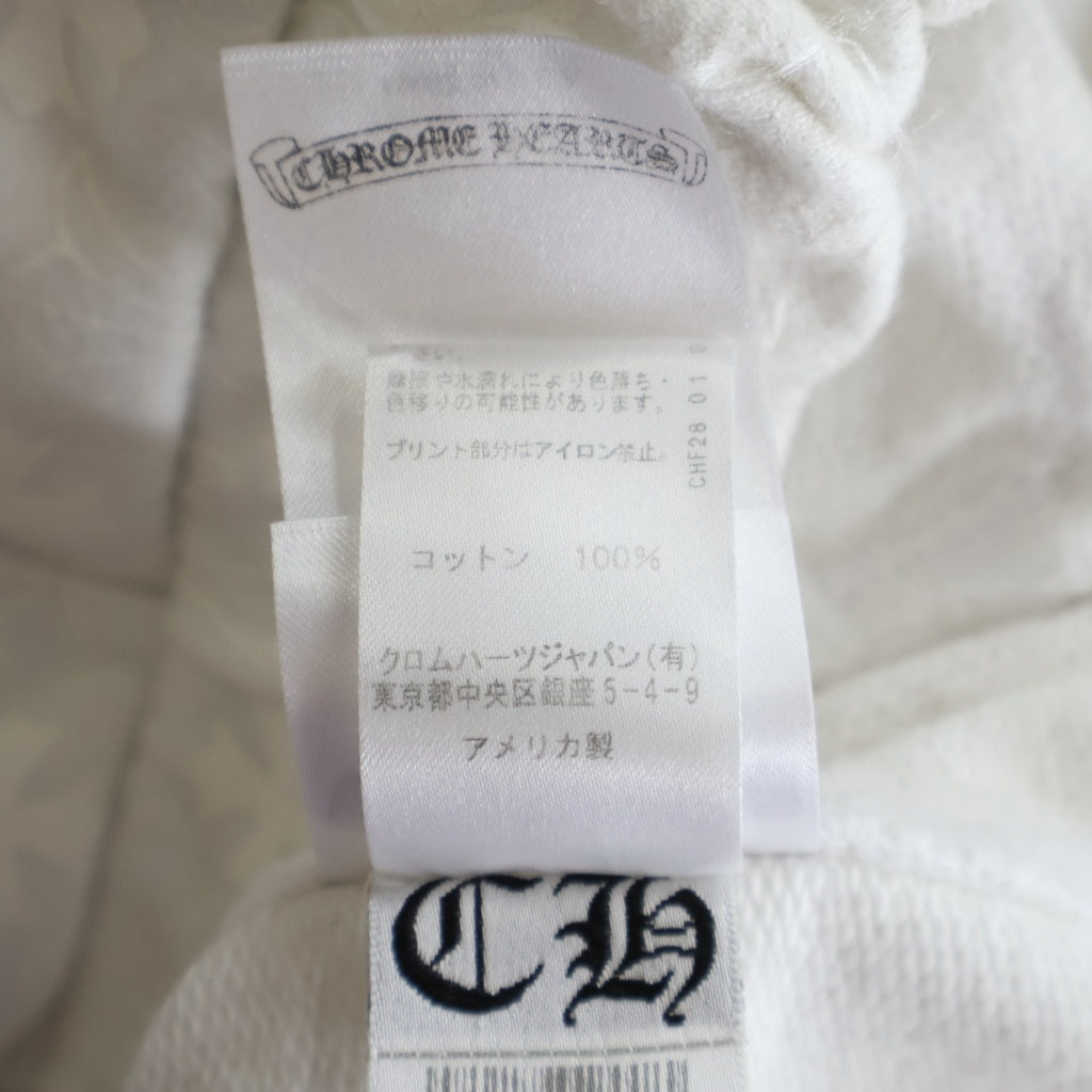 CHROME HEARTS(クロムハーツ) SWEAT PANTS CHプラス総柄 ホースシュープリント スウェットパンツ ホワイト
