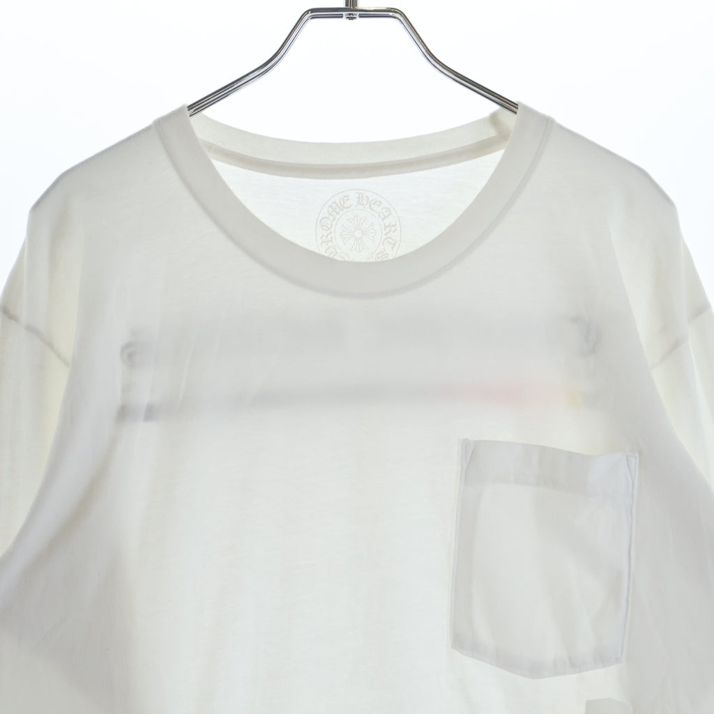 CHROME HEARTS(クロムハーツ) Neon Bar Logo L/S Tee ネオンバーロゴ グラデーションプリント 長袖Tシャツ カットソー ホワイト