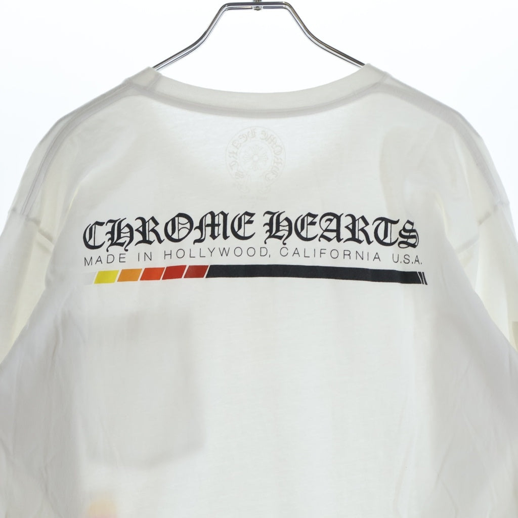 CHROME HEARTS(クロムハーツ) Neon Bar Logo L/S Tee ネオンバーロゴ グラデーションプリント 長袖Tシャツ カットソー ホワイト