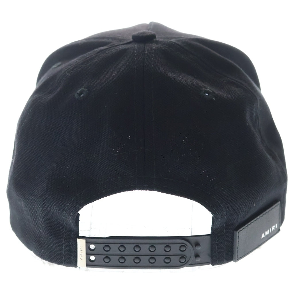 AMIRI(アミリ) 24AW FULL CANVAS MA HAT AMHACP1016 フルキャンバス MAロゴ ベースボールキャップ ブラック