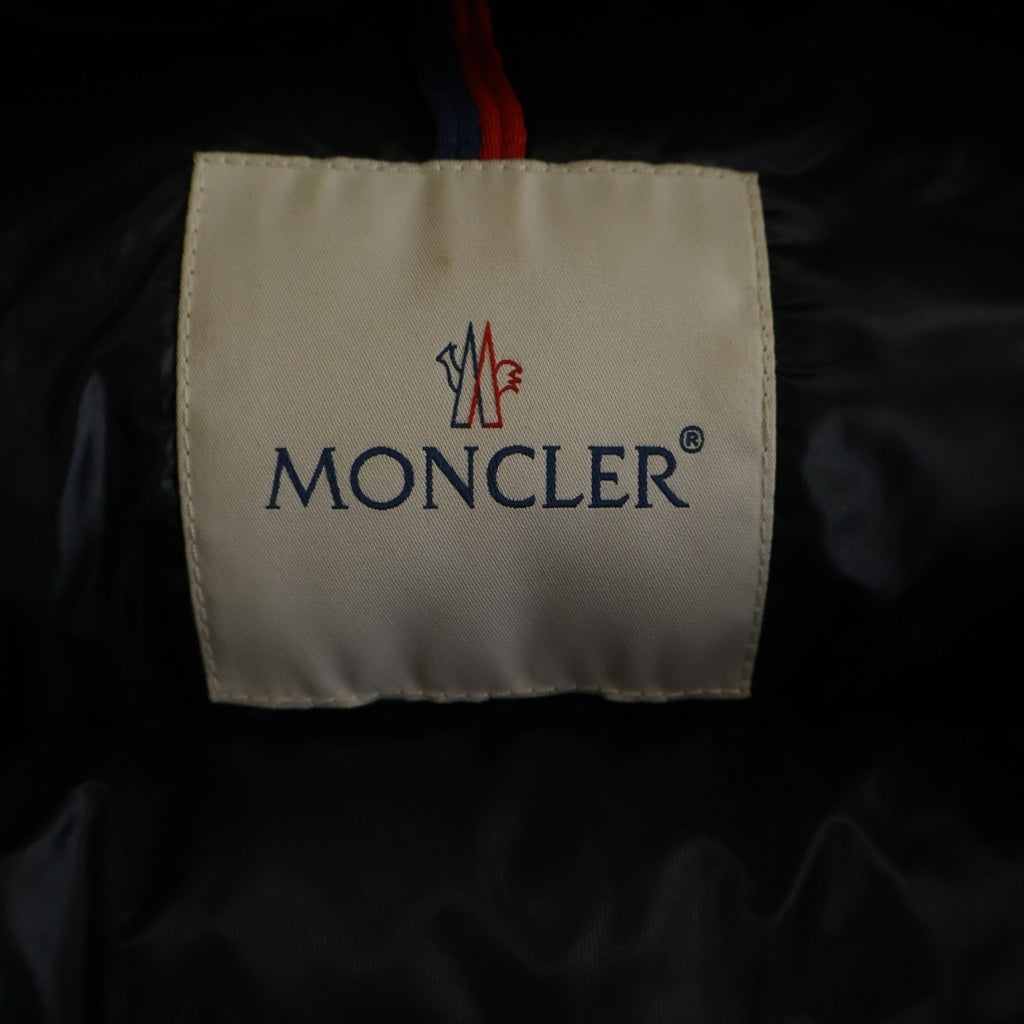 MONCLER(モンクレール) BERRE GIUBBOTTO B20934692749 53052 べーレジュボット フロントジップアップ ナイロンダウンジャケット レディース ブラック