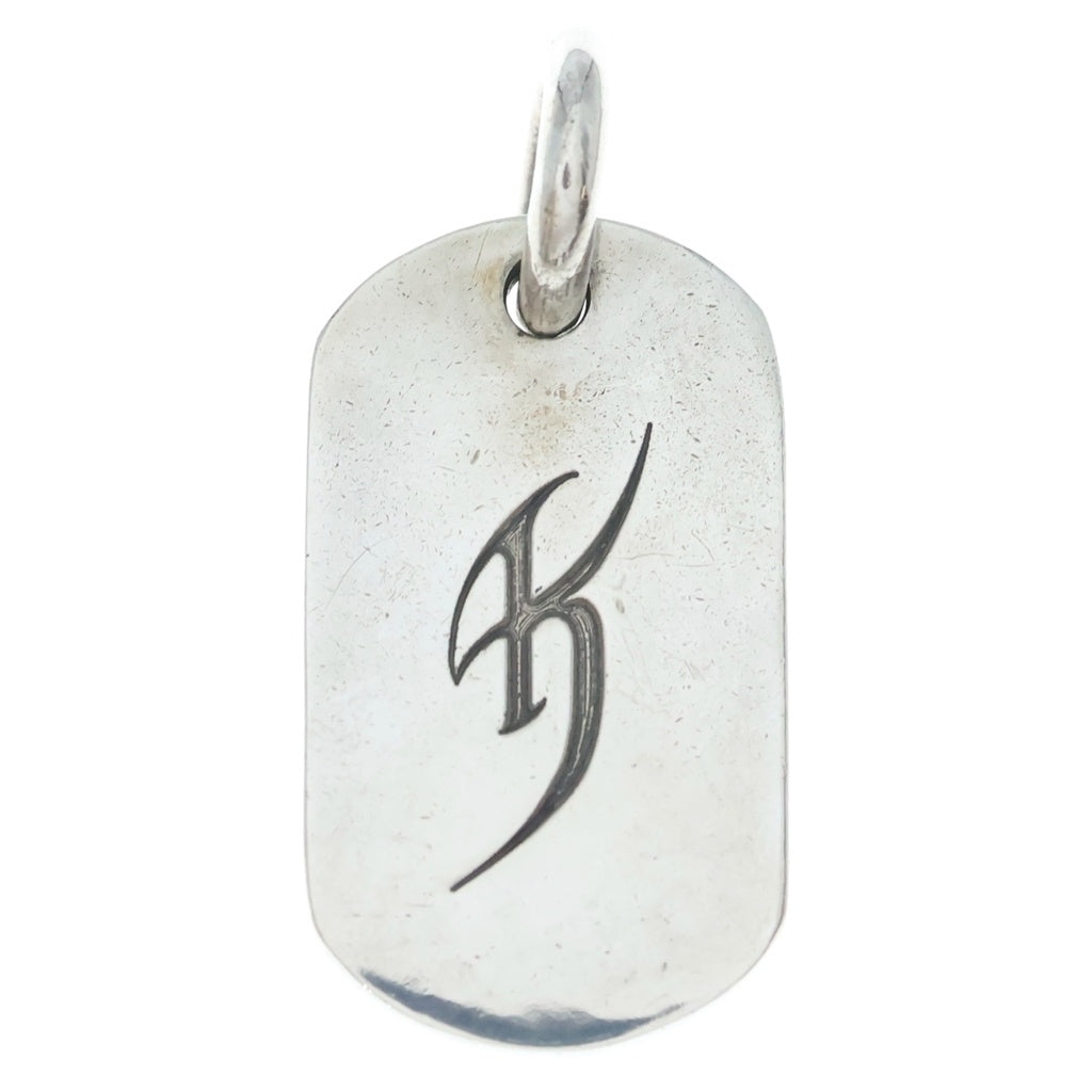 CHROME HEARTS(クロムハーツ) ×氷室京介 ドッグタグ イニシャル ペンダントトップ シルバー