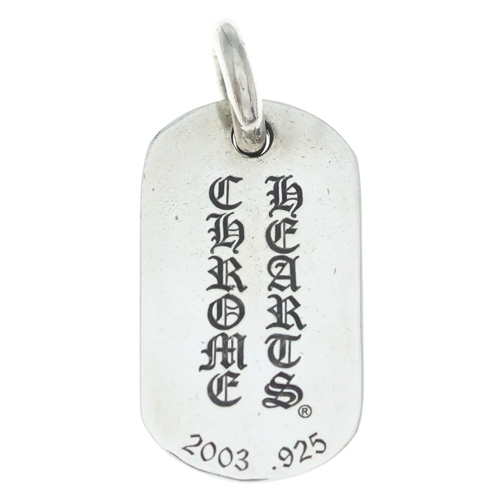 CHROME HEARTS(クロムハーツ) ×氷室京介 ドッグタグ イニシャル ペンダントトップ シルバー