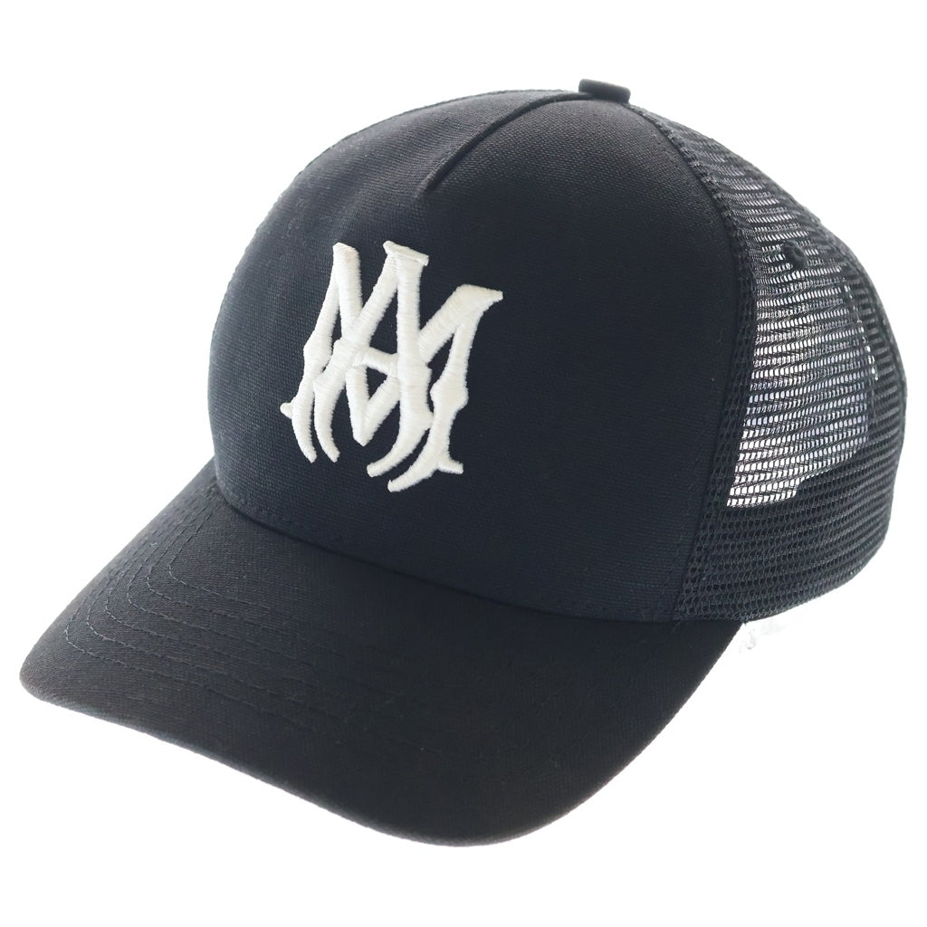 AMIRI(アミリ) MA Logo Trucker Cap MAロゴ トラッカーキャップ 帽子 ブラック SR1XMAH009SAMHDC