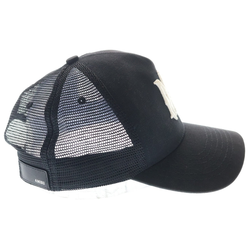 AMIRI(アミリ) MA Logo Trucker Cap MAロゴ トラッカーキャップ 帽子 ブラック SR1XMAH009SAMHDC